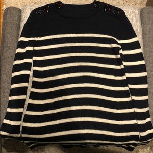Isabel Marant Étoile navy striped sweater